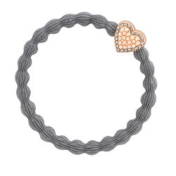 By Eloise London Rose Gold Bling Heart Rose Pink
