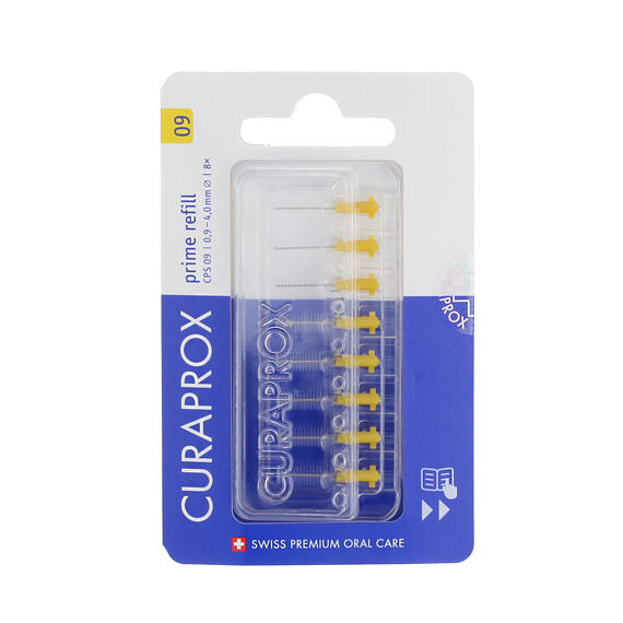 Curaprox Prime Refill CPS 09 (0,9 - 4,0 mm) 8 ks, žltá