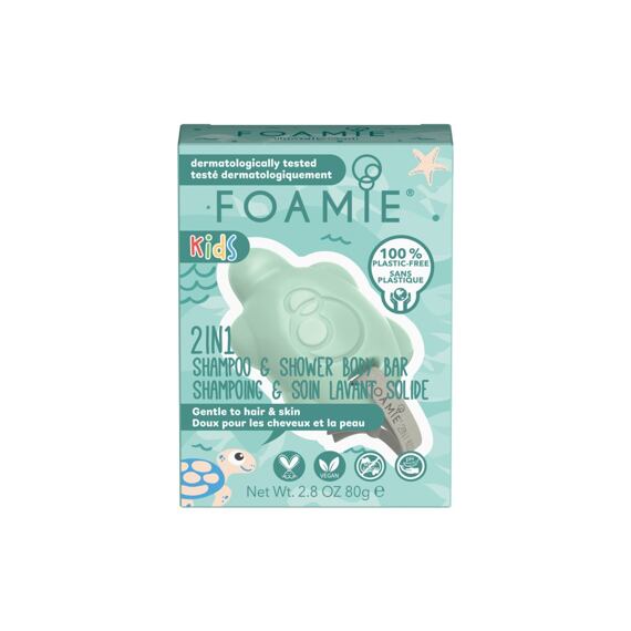 Foamie Kids 2in1 Shampoo & Shower Body Bar Turtelly Cool - Mango & Coconut 80 g