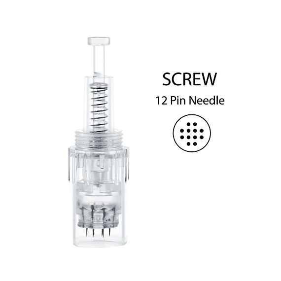 BBmessopen sterilná hlavica pre Electric Microneedling Pen 12 ihiel (vonkajší závit) 1 ks